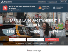 Tablet Screenshot of linguatrip.com